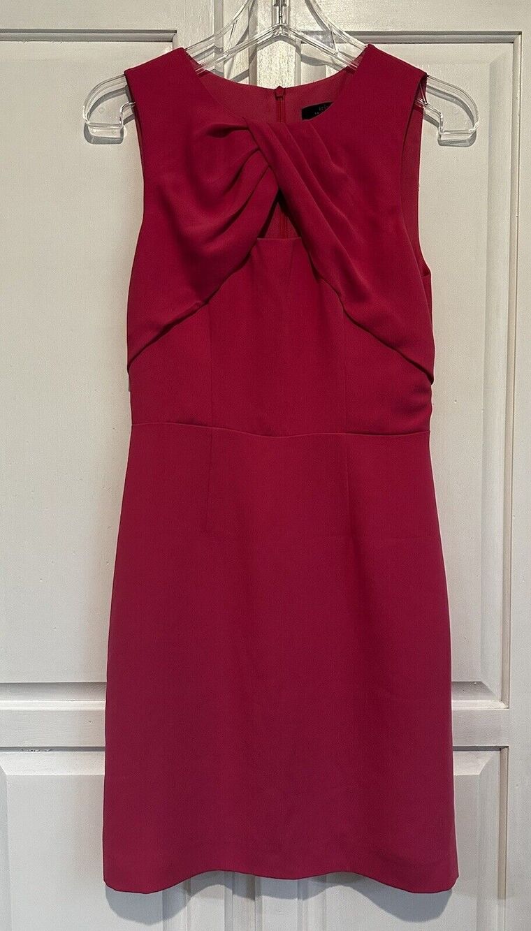 Trina Turk Near Mini Keyhole Dress Barbie Pink Size 2 NWT Retail $168